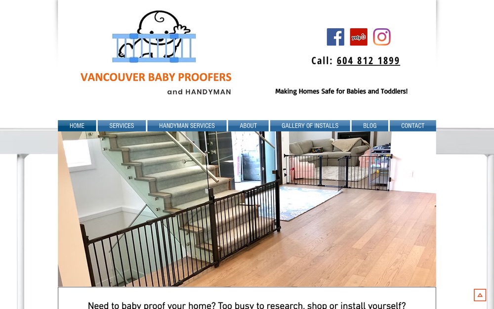 The old Vancouver Baby Proofers website